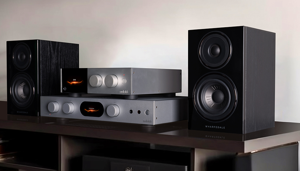 Modern turntable spinning on metal table in nightclub generative AI