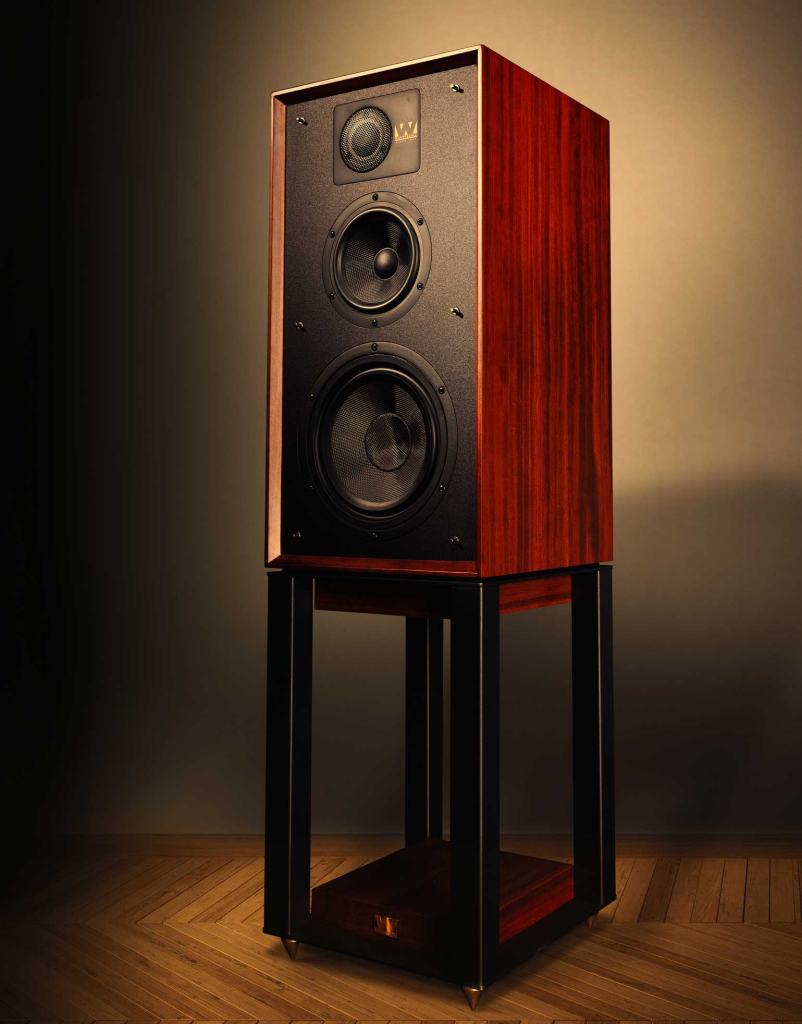 Wharfedale Linton 85th 大書架喇叭搭配專用腳架，售價56,900元，迎家音響台灣授權代理