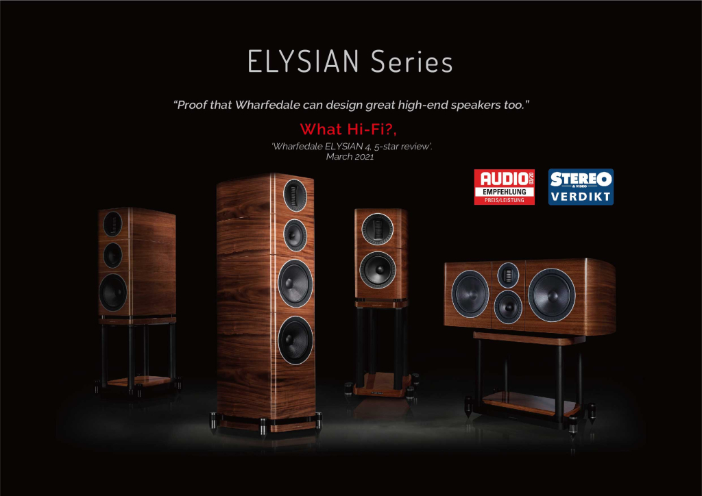 Wharfedale Elysian系列旗艦喇叭，迎家音響台灣授權代理