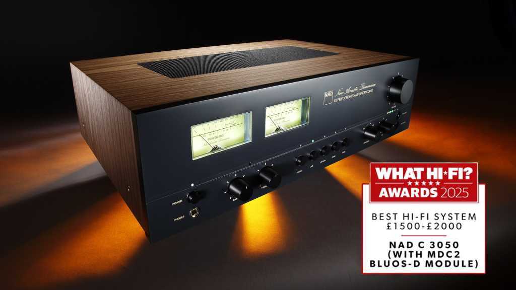 NAD C3050數位綜合擴大機,胡桃木紋復古外觀,售價83,800元含BluOS模組,迎家音響台灣授權代理