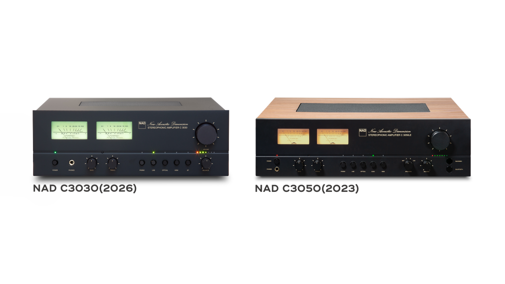 NAD C3050胡桃木紋版與C3030深灰金屬版外觀比較,迎家音響台灣授權代理